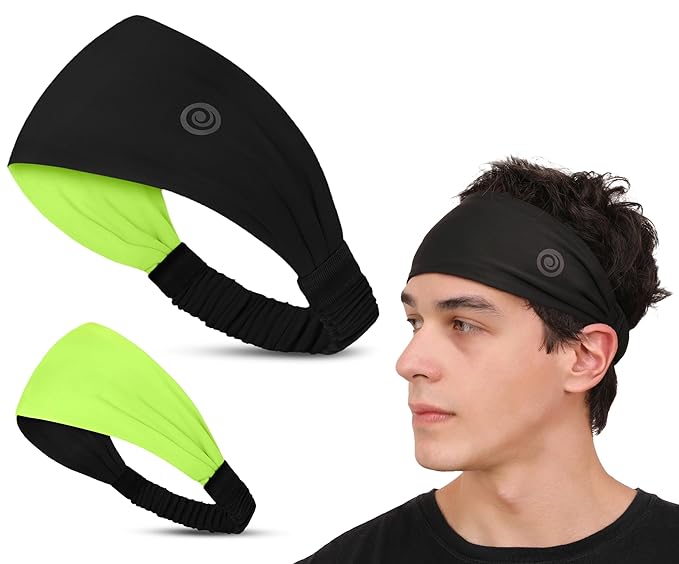 Athmonk Lycra Multipurpose Reversible Headband For Men Women